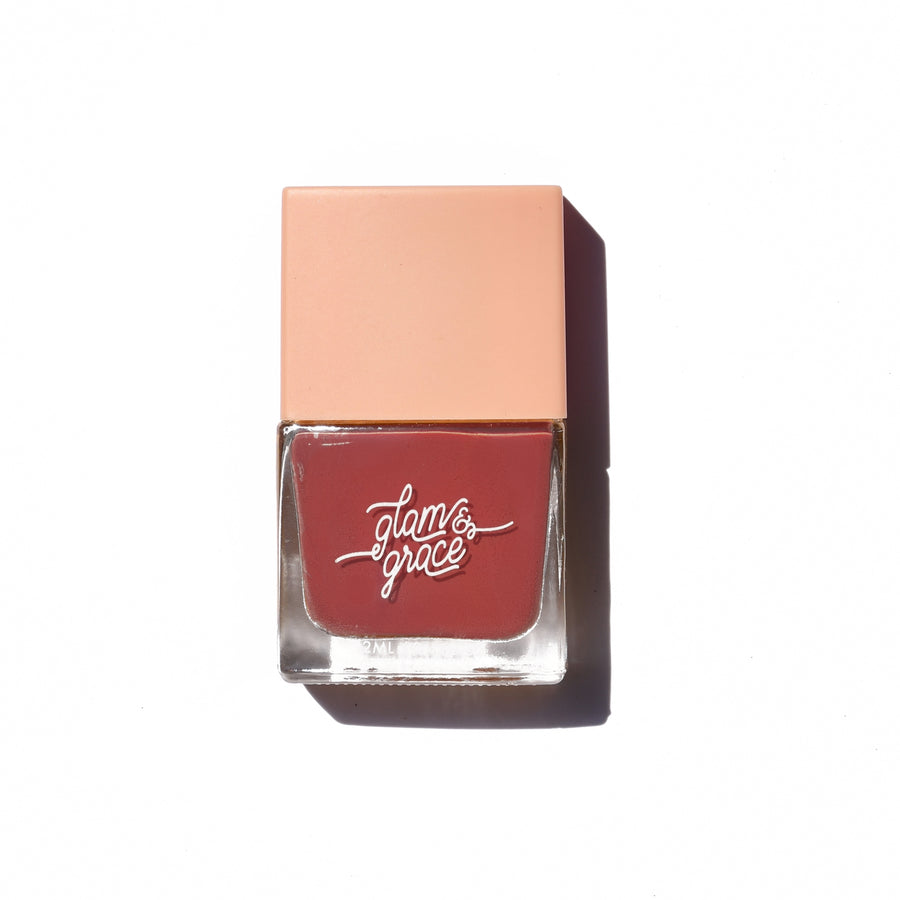 Glam & Grace Nail Polish - Muted Red