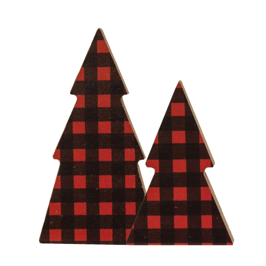 Red Buffalo Check Christmas Tree Sitters