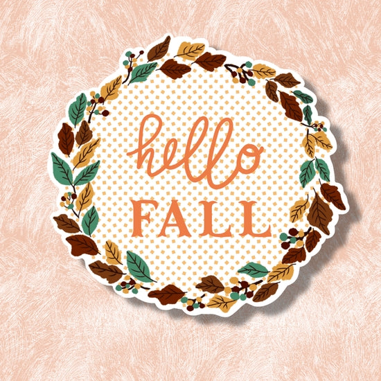 Hello Fall Sticker