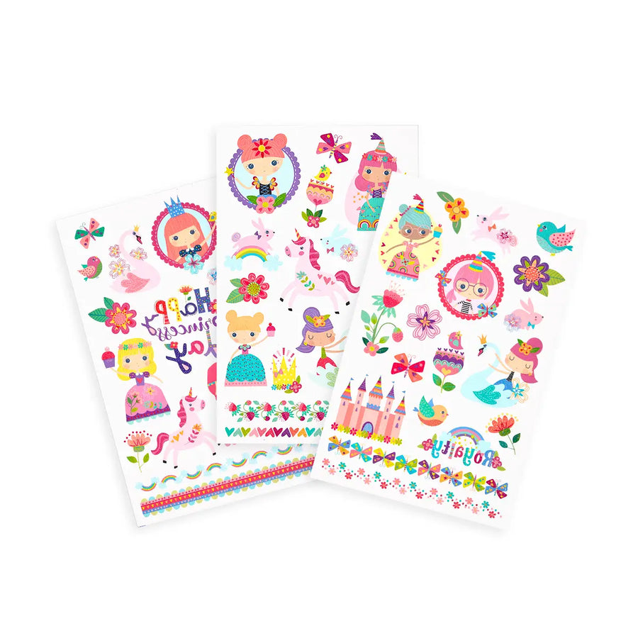 Ooly Tattoo-palooza Temporary Glitter Tattoo: Princess Garden