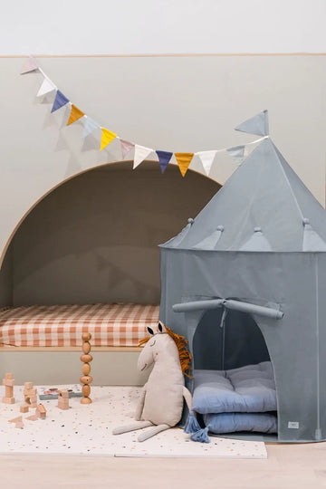 3 Sprouts Recycled Fabric Play Tent Castle - Blue