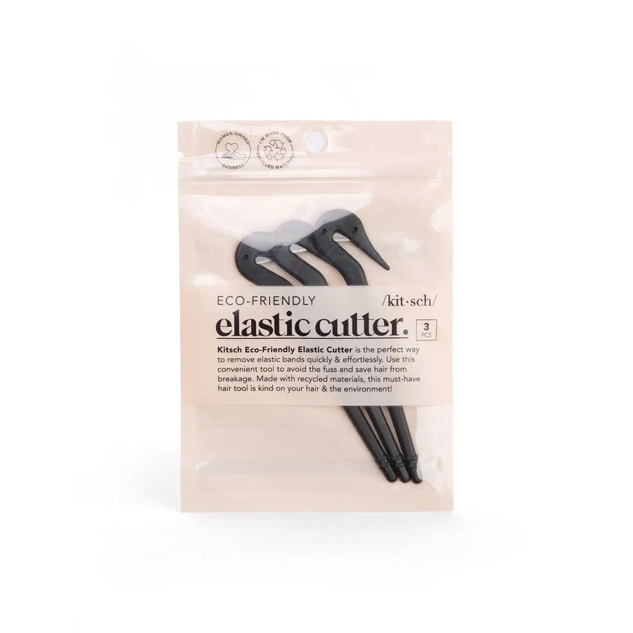 Kitsch Eco-Friendly Elastic Cutters 3pc Set - Black