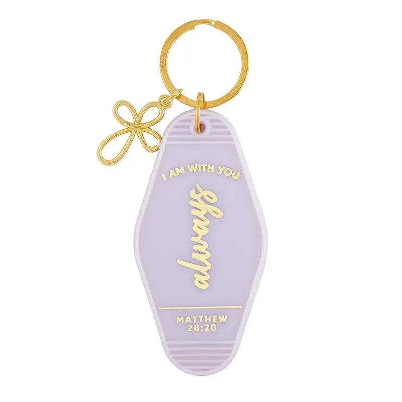Scripture Motel Key Tag - Matthew 28:20