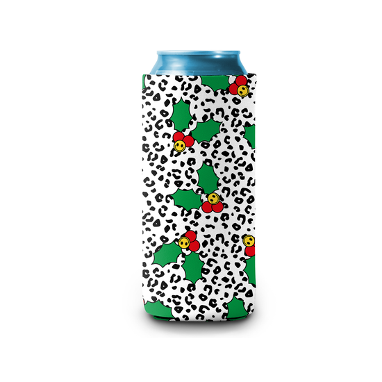 Jolly Holly Slim Can Cooler