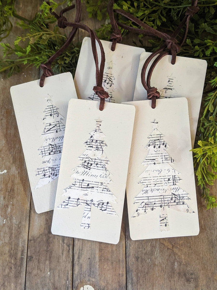 Sheet Music Tree Tag + Ornament