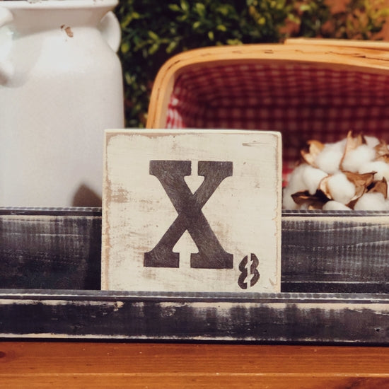 Letter Tile - X