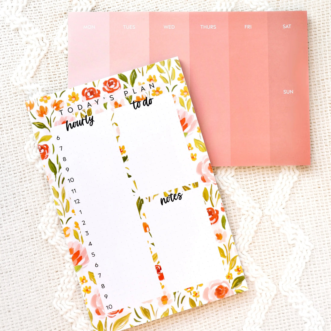 Spring Garden Daily Planner Note Pad
