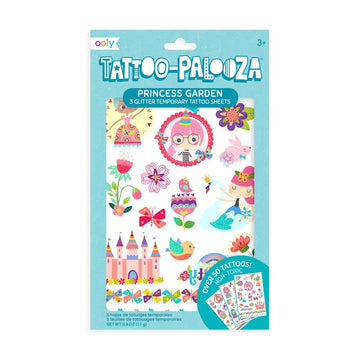 Ooly Tattoo-palooza Temporary Glitter Tattoo: Princess Garden
