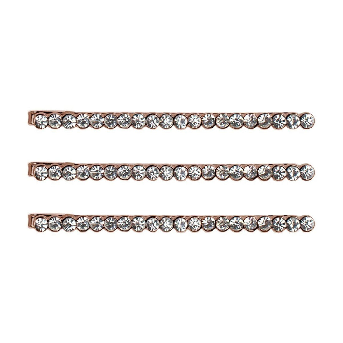 Kitsch Rhinestone Bobby Pins - Rose Gold