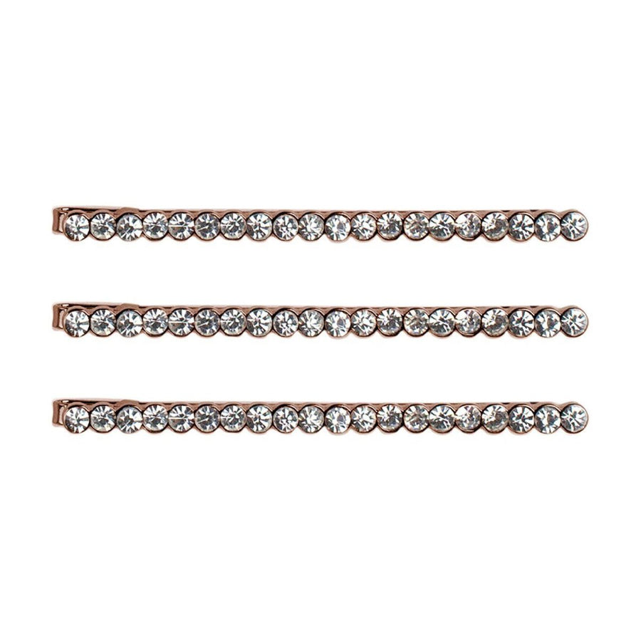 Kitsch Rhinestone Bobby Pins - Rose Gold