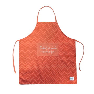 Krumbs Kitchen Homemade Happiness Apron - Thankful for Family, Friends + Food