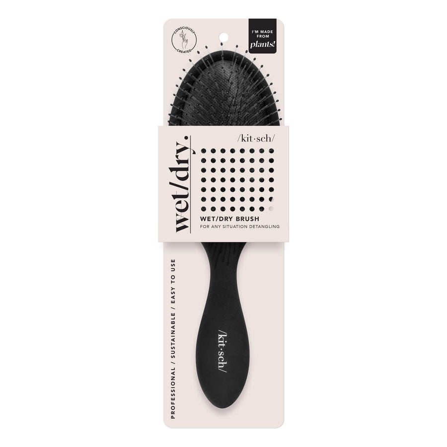 Kitsch Wet/Dry Brush - Recycled Plastic Black