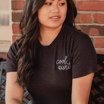 Cool Aunt - Embroidered Tee