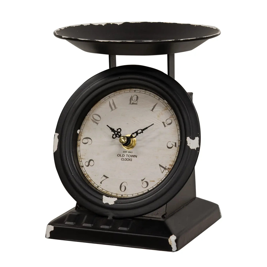 Old Town Scale Clock - Black