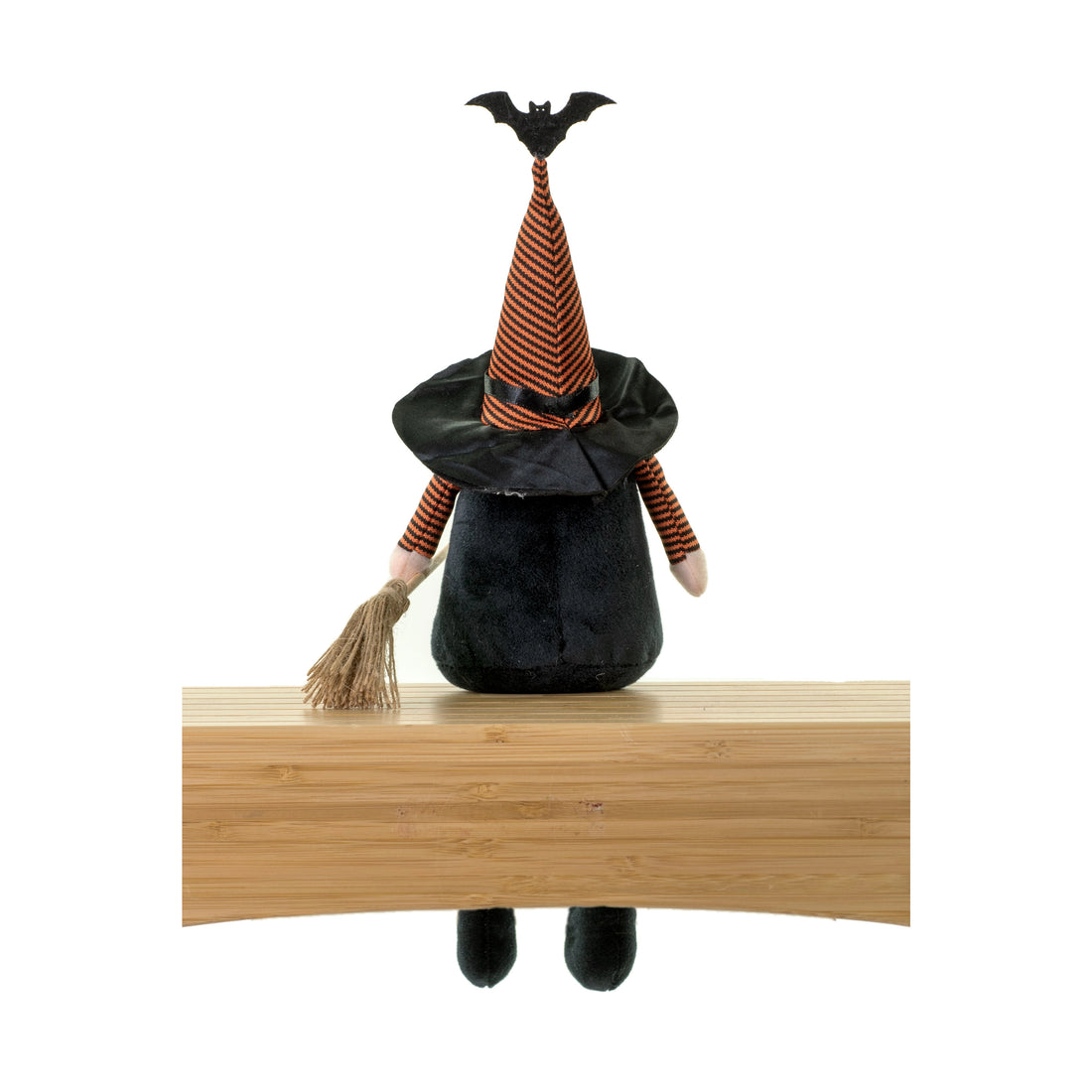 Black Sitting Halloween Gnome