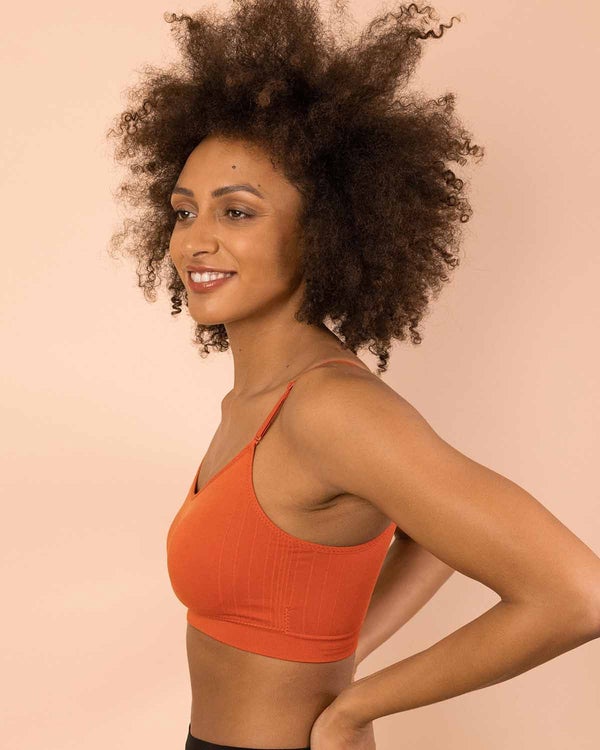 Coobie Scoopneck Cami Bra - Tiger Lily