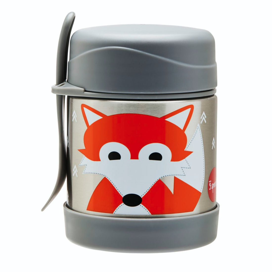 3 Sprouts Fox Stainless Steel Food Jar