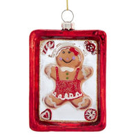 Kurt Adler Gingerbread On Tray Ornaments