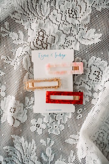 Square Hair Barrette