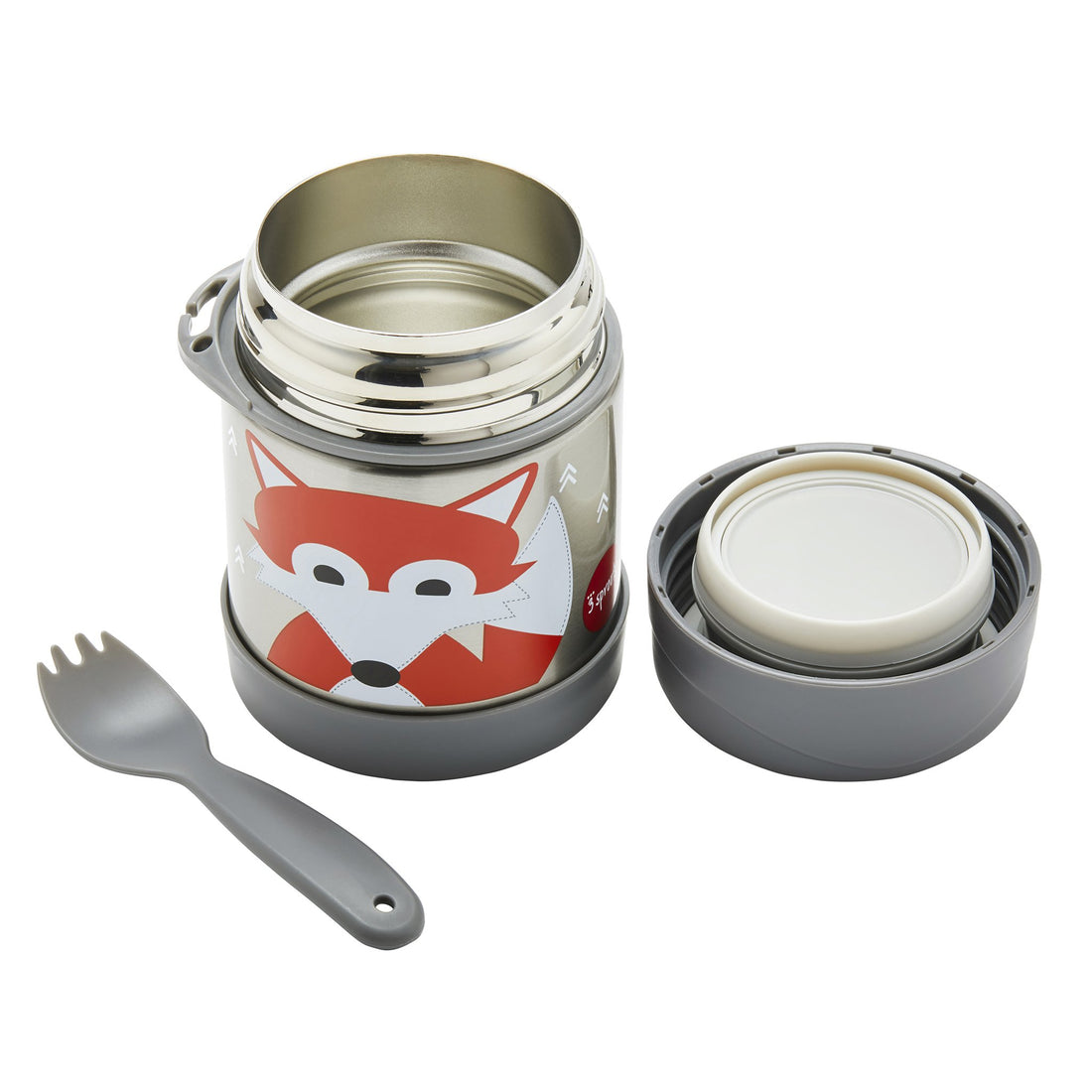 3 Sprouts Fox Stainless Steel Food Jar