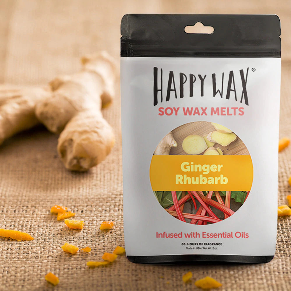 Ginger Rhubarb Wax Melts - 2 oz. Sampler Pouch