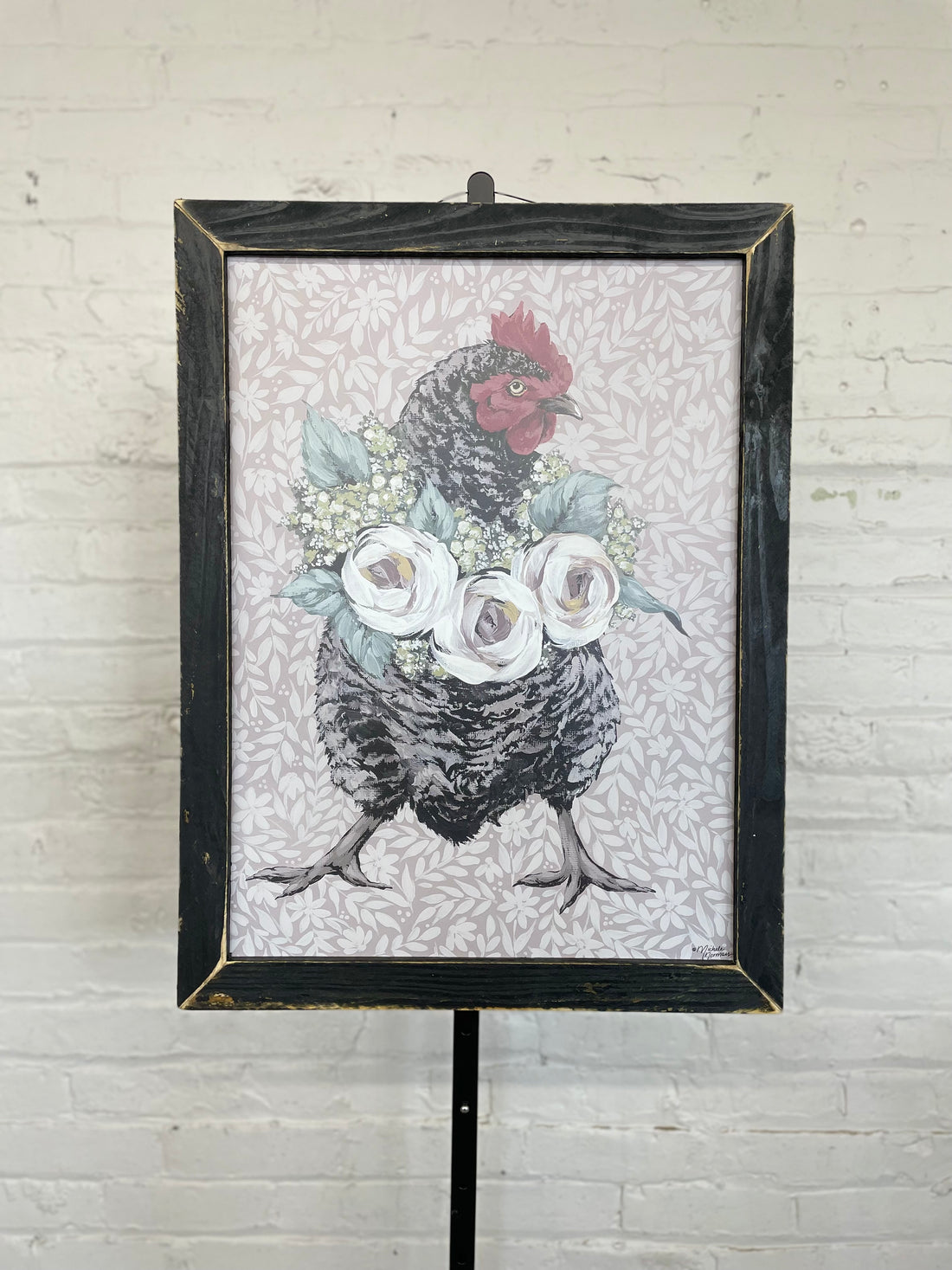 Jan Michaels' Sassy Nancy Hanging Sign - Black Wash Frame