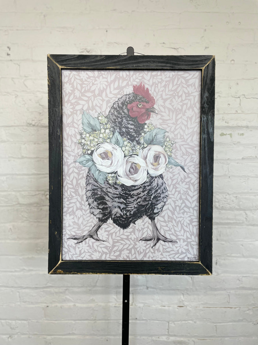 Jan Michaels' Sassy Nancy Hanging Sign - Black Wash Frame