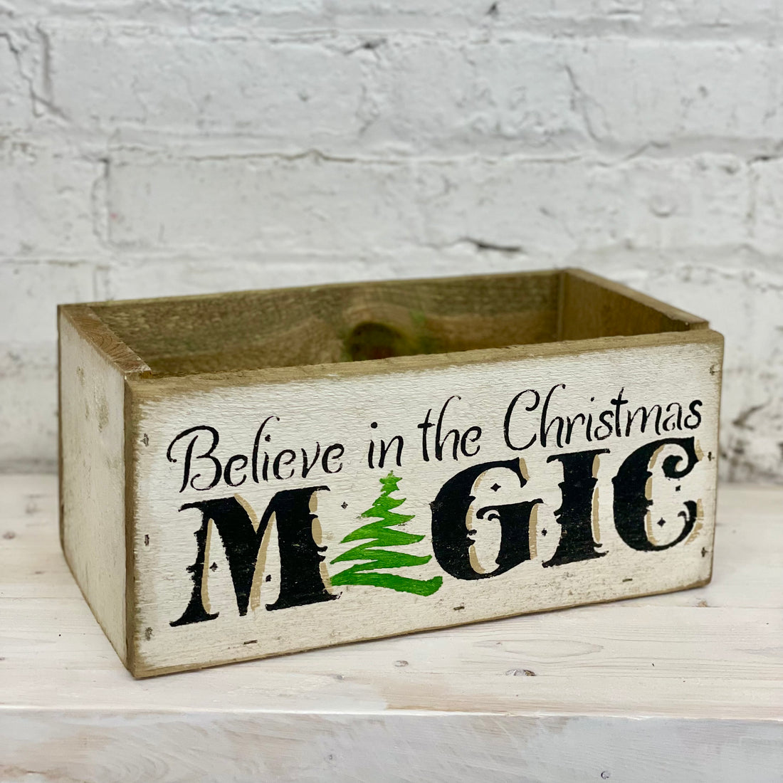Believe in the Christmas Magic Wood Box