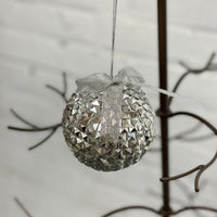 Silver Bulb Ornament