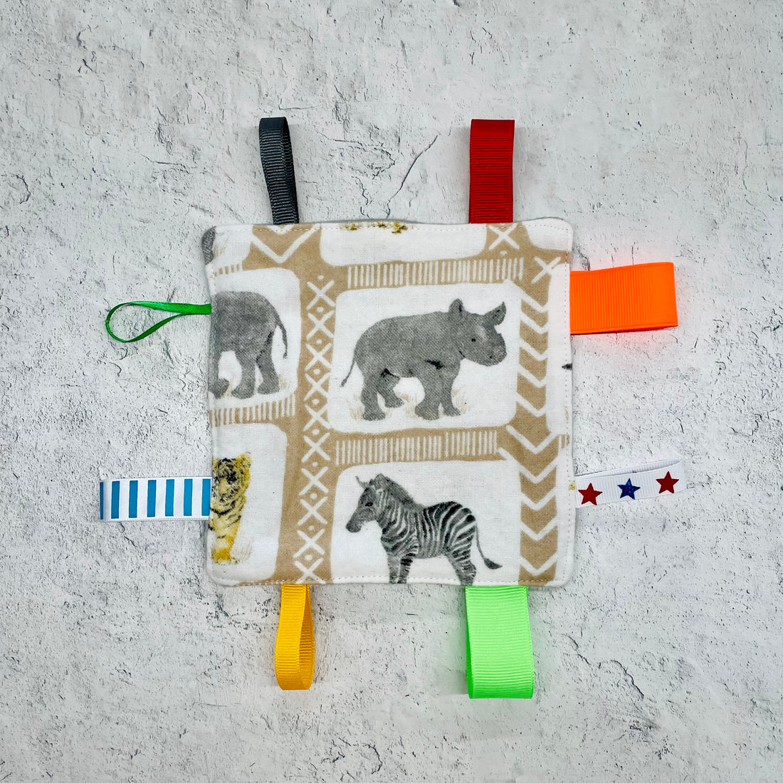 Small Safari Animals Baby Taggy