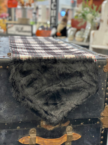 Black Buffalo Plaid Table Runner