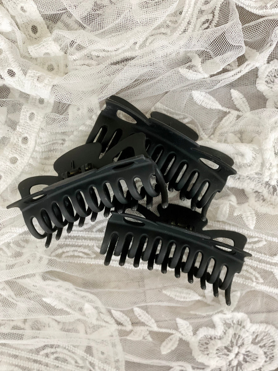 Large Matte Claw Clip for Long Hair
