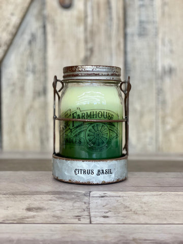 Classic Farmhouse Star Candle - Citrus Basil