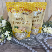 True Honey Ginger Lemon Tea Bags - 12 Count