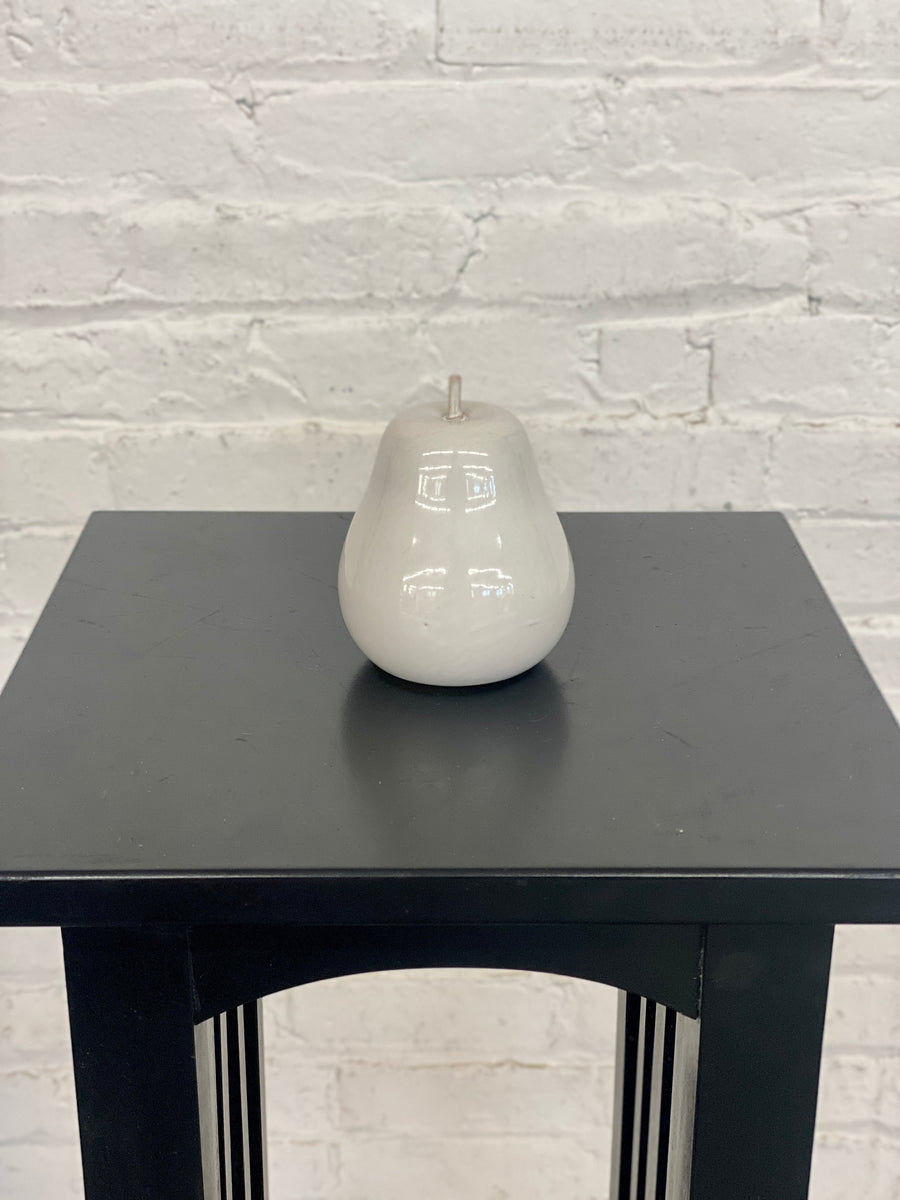 White Ceramic Pear