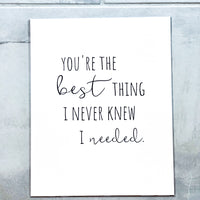 You're The Best Thing Nursery Print
