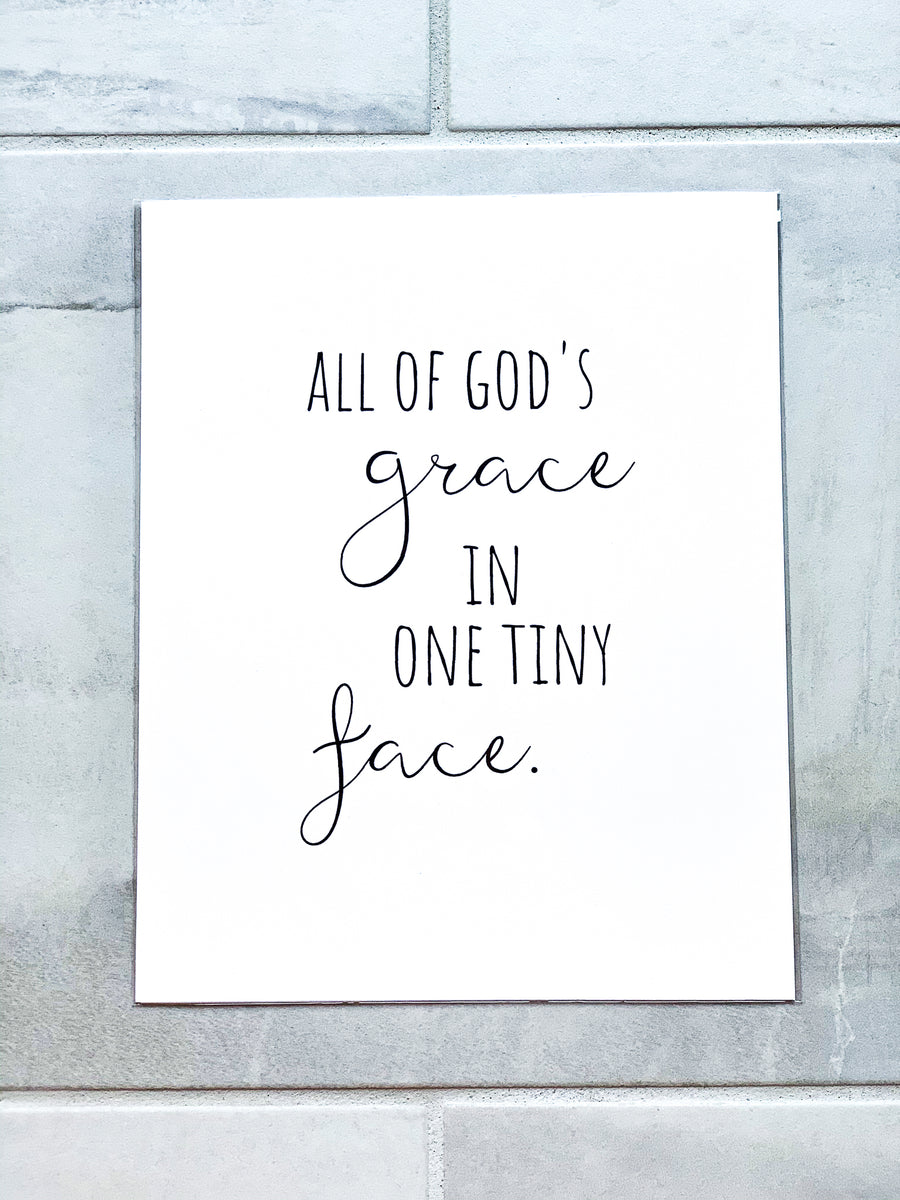 All of God's Grace Nursery Print