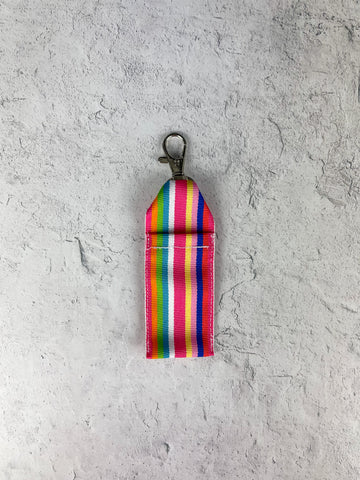 Colorful Stripes Chapstick Holder