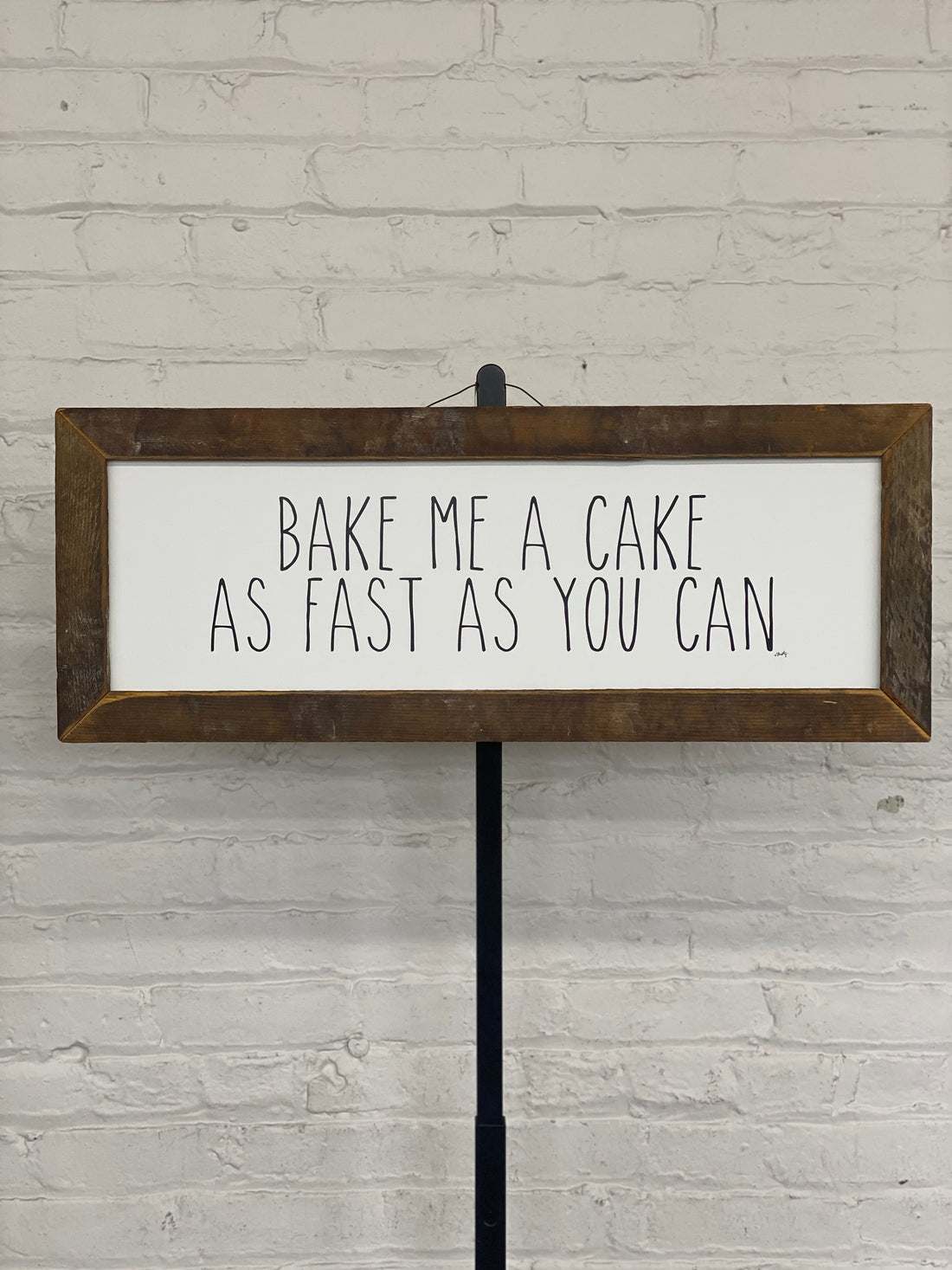 Jan Michaels' Bake Me a Cake as Fast as You Can Hanging Sign