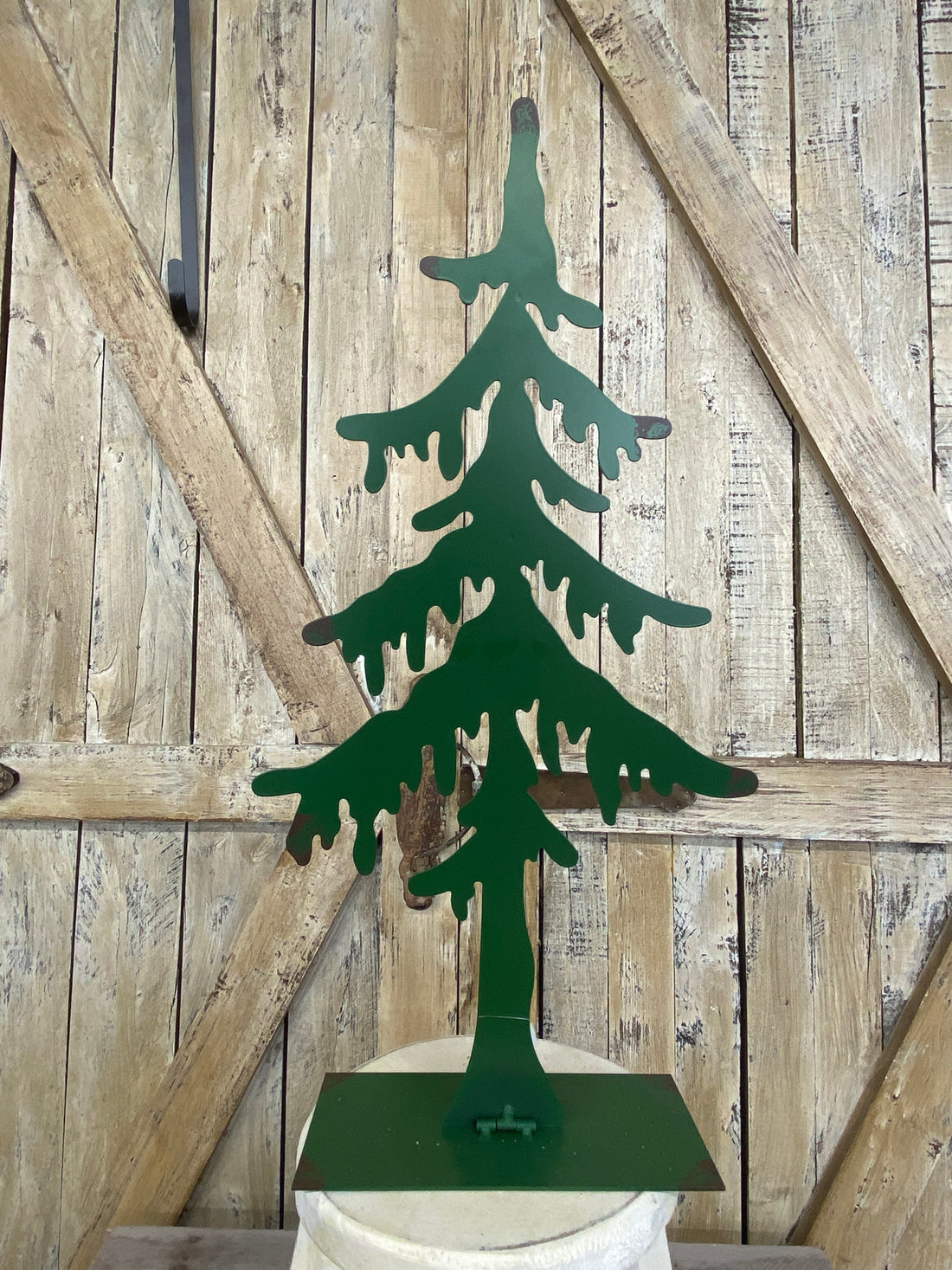 Laser Cut Metal Green Tree (Multiple Sizes)