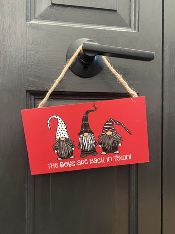 The Boys are Back in Town! Wall/Knob Decor