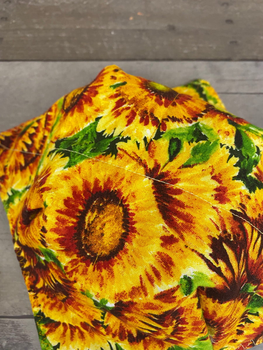 Sunflower with Green Leaves Bowl Cozy