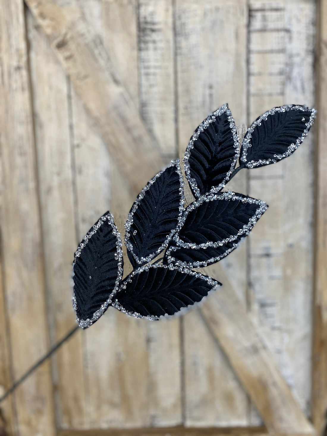 Black Glitter Stems