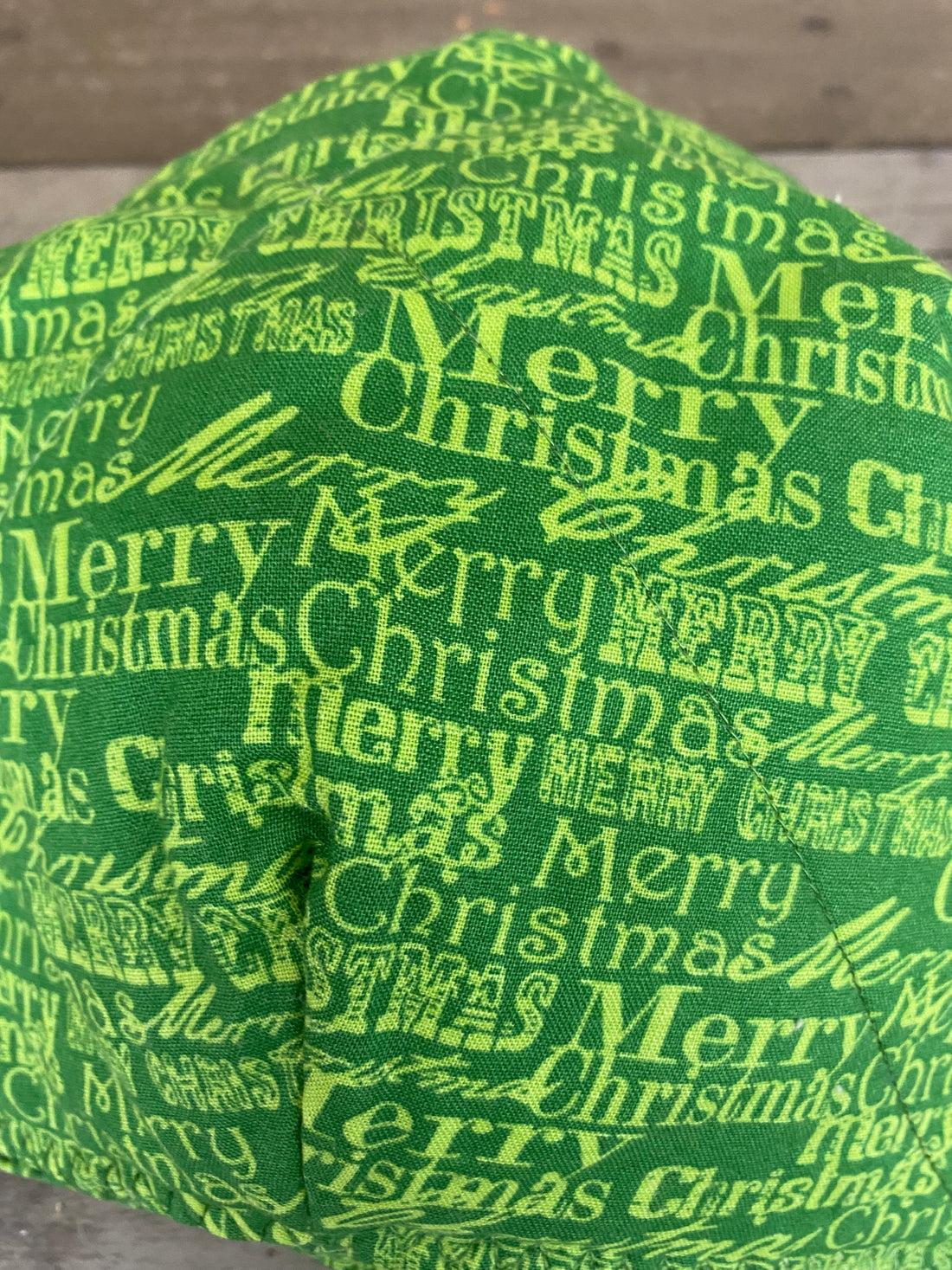 Green Merry Christmas Printed Bowl Cozy