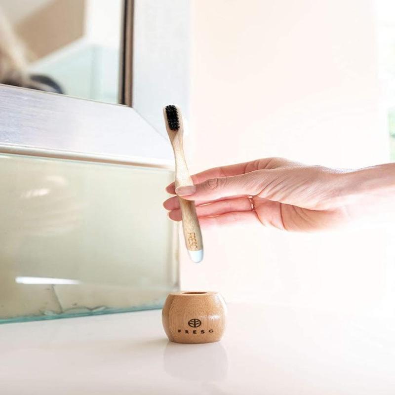 Bamboo Toothbrush Holder
