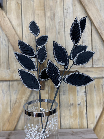 Black Glitter Stems