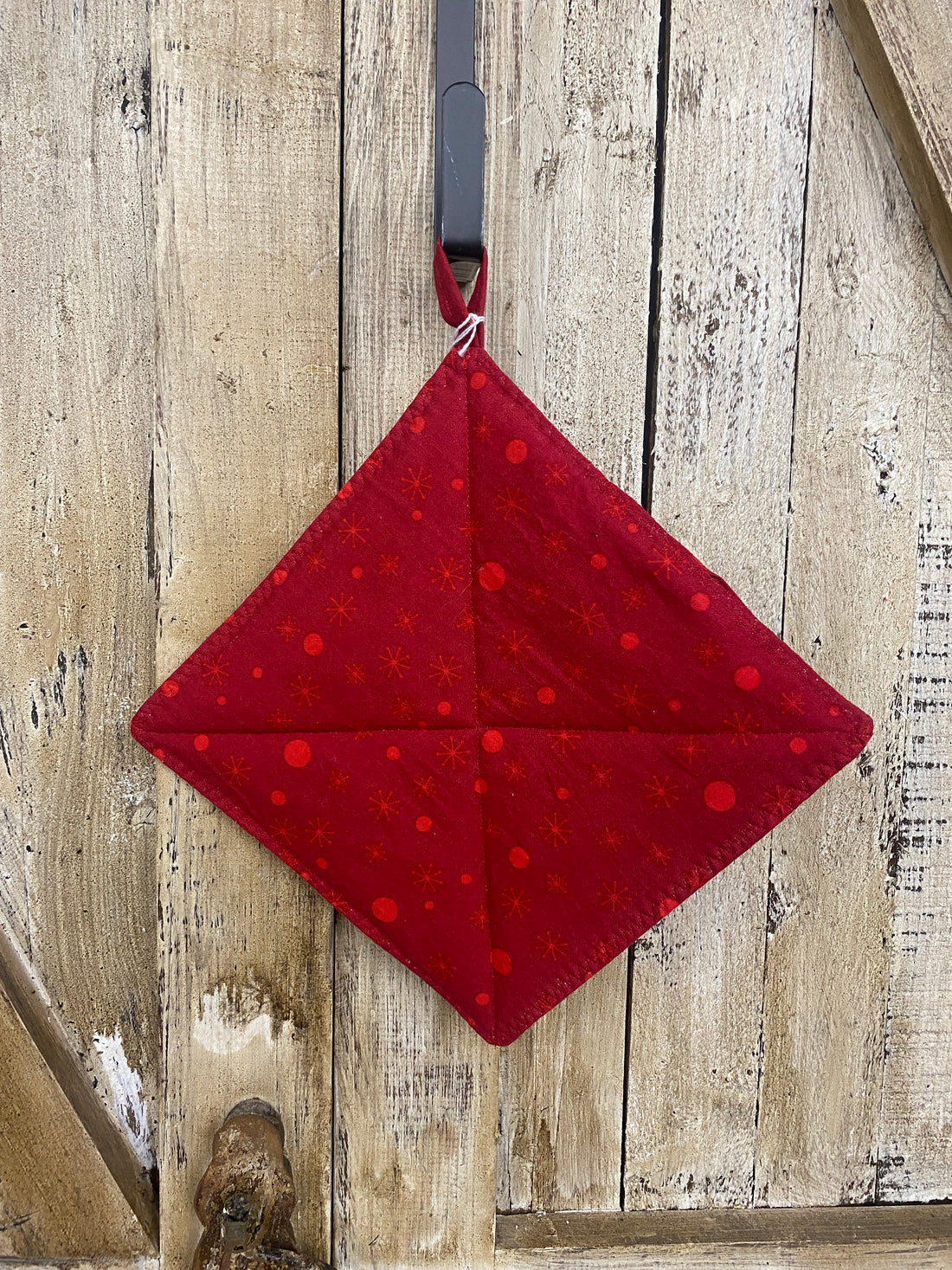 Red Snowflakes Hot Pad