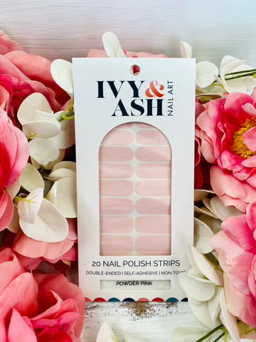 Powder Pink | Light Pink At Home Manicure Nail Polish Wrap
