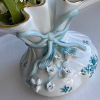 Vintage Candrea Handpainted Floral Vase
