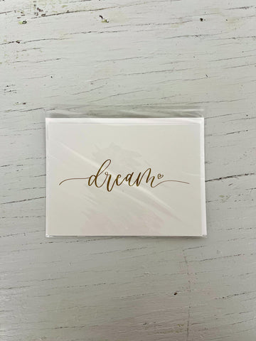 Dream Calligraphy Card